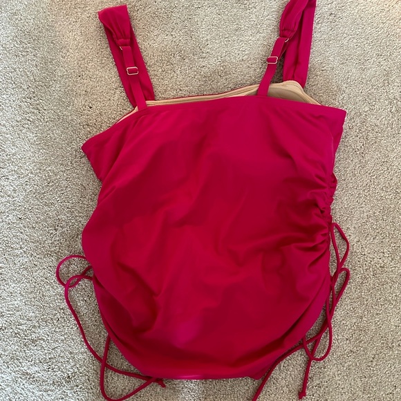 Summersalt Swim hot pink tankini swim top 16 NWT - Picture 3 of 4